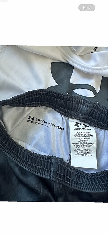 18-24 Ay Beden gri Renk under armour çocuk takım