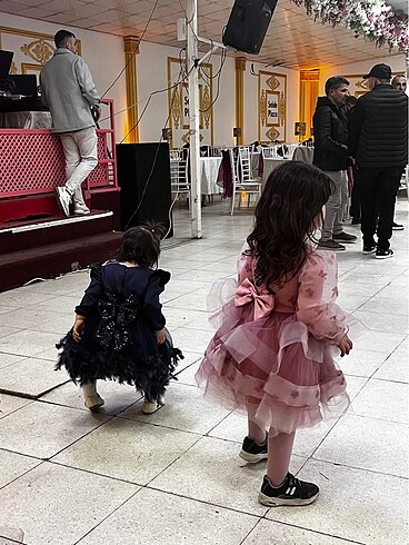 24-36 Ay Beden pembe Renk Pembe çocuk abiye