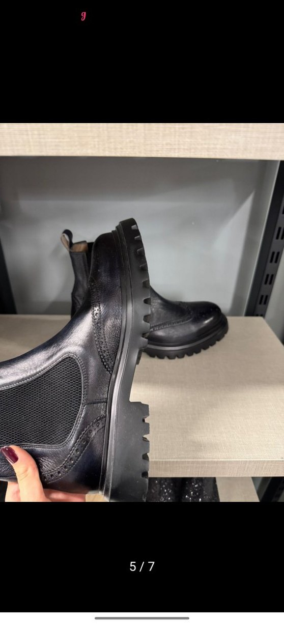 Network marka 41 numara Erkek Siyah Deri Tokalı Bot - Görsel 5