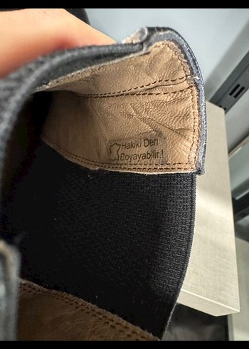 Network marka 40 numara Siyah Deri Bot - Görsel 7