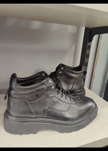 Network marka 40 numara Erkek Siyah Botlar - Görsel 4