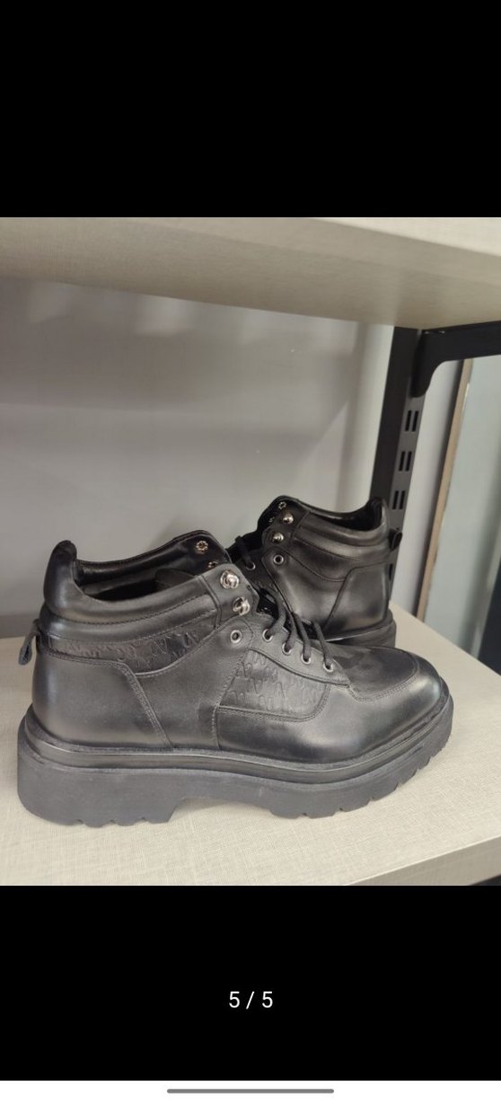 Network marka 40 numara Erkek Siyah Botlar - Görsel 4