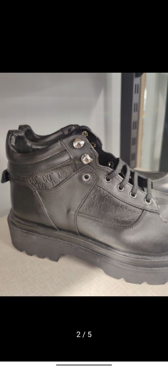 Network marka 40 numara Erkek Siyah Botlar - Görsel 2