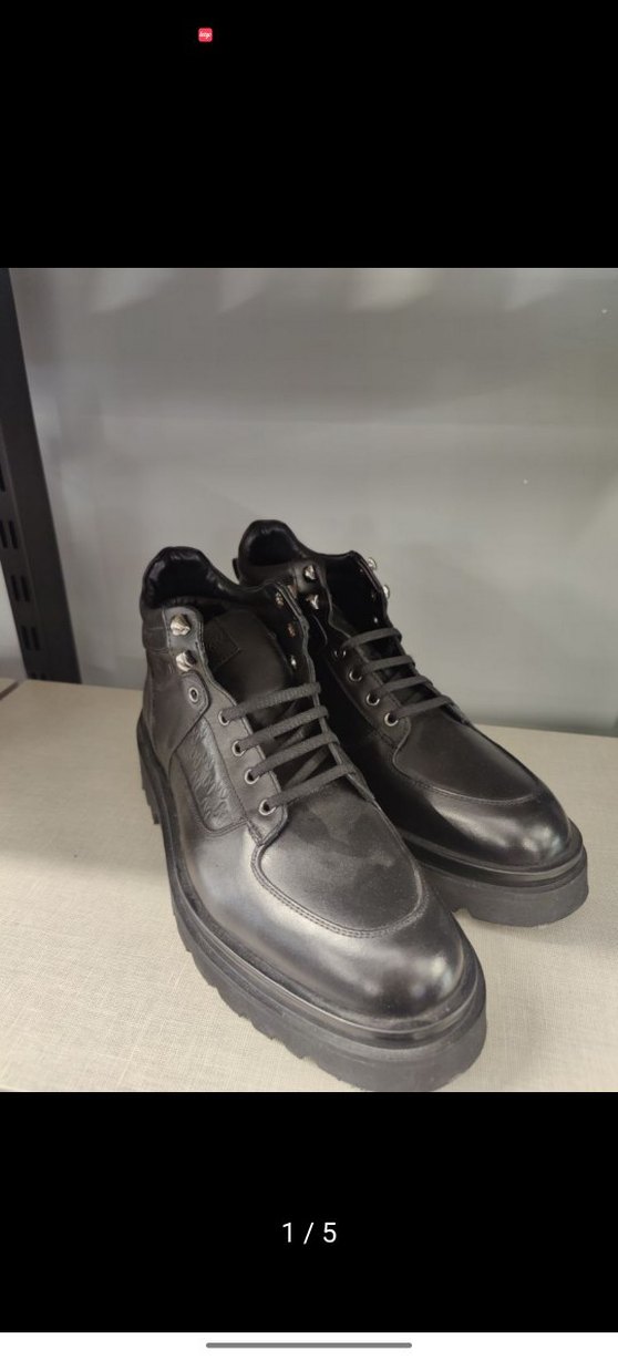 Network marka 42 numara Erkek Siyah Bot - Görsel 4