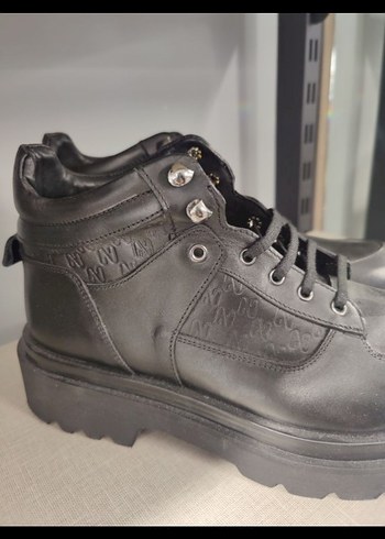 Network marka 43 numara Erkek Siyah Bot - Görsel 2