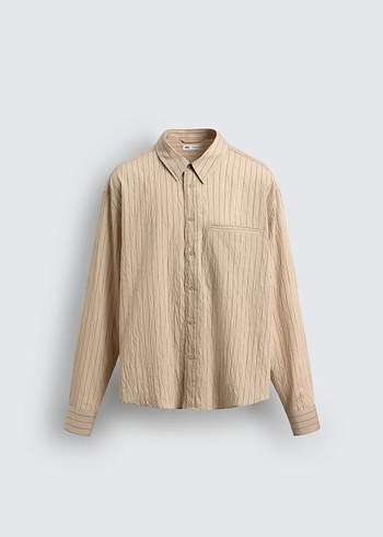 DÖKÜMLÜ ÇİZGİLİ GÖMLEK - Görsel 7