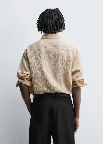 DÖKÜMLÜ ÇİZGİLİ GÖMLEK - Görsel 5