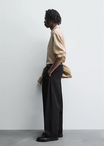 DÖKÜMLÜ ÇİZGİLİ GÖMLEK - Görsel 6