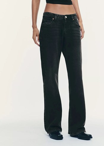 TRF GENİŞ PAÇA DÜŞÜK BEL JEAN - Görsel 5