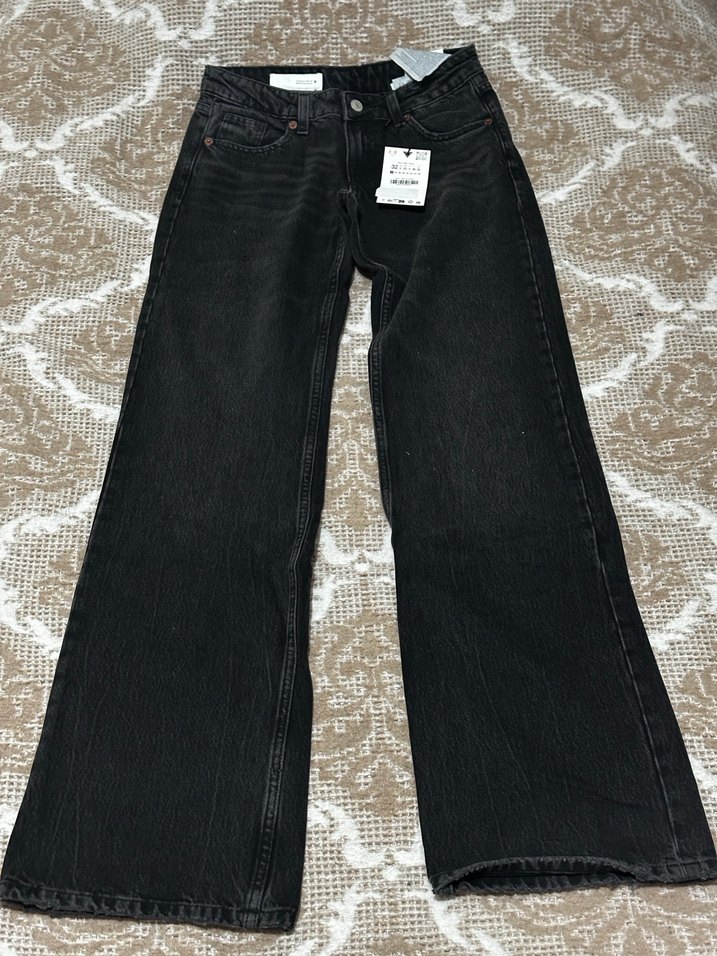 TRF GENİŞ PAÇA DÜŞÜK BEL JEAN - Görsel 2