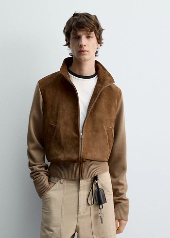 DERİ KOMBİNASYONLU LIMITED EDITION CEKET - Görsel 3