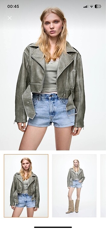 Bershka deri ceket