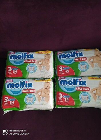 Molfix külot bebek bezi 3 numara 