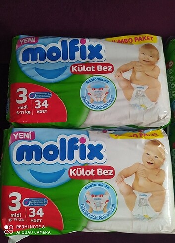 Molfix Molfix külot bebek bezi 3 numara 
