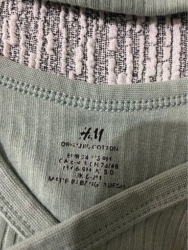 6 Ay Beden H&M ayarlanabilir alt üst 3 lü takım
