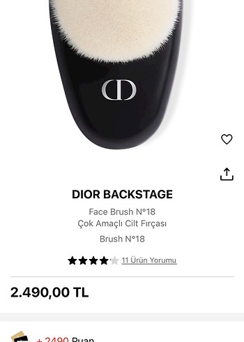 Dior backstage 18 no fondoten fırçası - Görsel 2