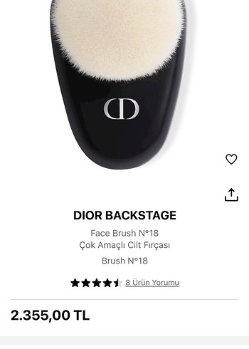 Dior Dior backstage 18 no fondoten fırçası