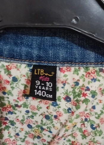 xs Beden Renkli Batik Desenli Kadın Kot Ceket 9_10 yaş