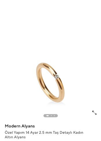 Modern Alyans Simit Model Taşlı Alyans