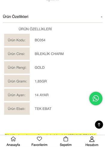 EMA Jewellery Bileklik Charm 14 Ayar - Görsel 4