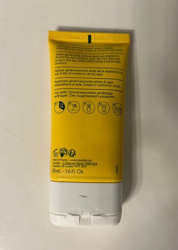  Beden Caudalie Vinosun Protect SPF 50+ Güneş Kremi
