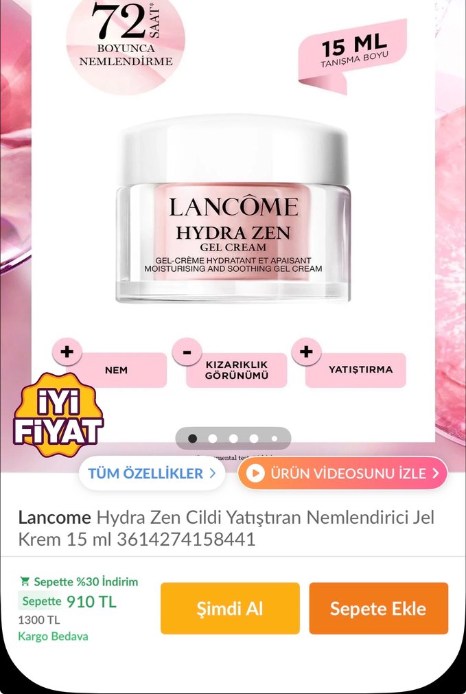 Lancôme Hydra Zen Jel Krem - Görsel 4