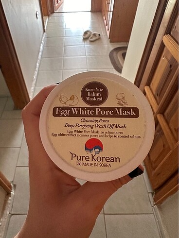 Diğer Pure korean egg white pore mask