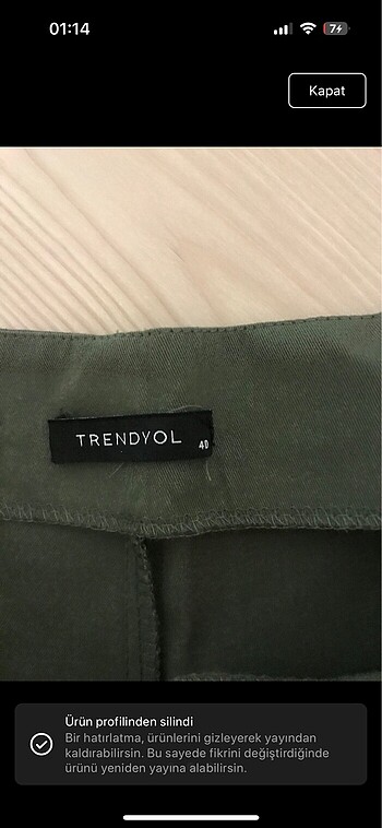 Trendyol & Milla Trendyol haki pantolon