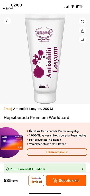 Ersağ selülit losyonu - Görsel 3