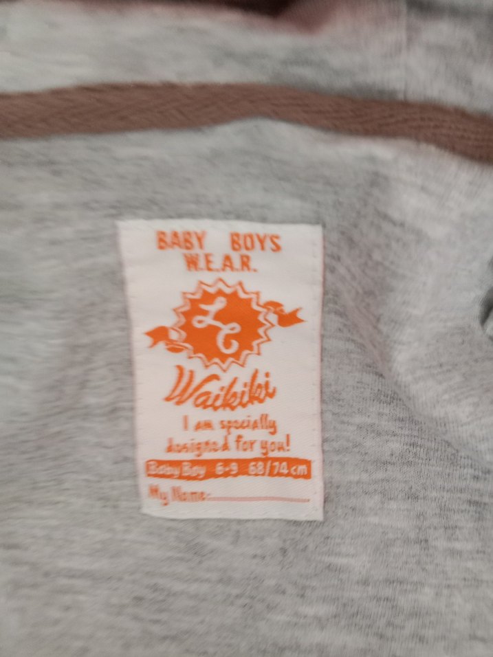 Turuncu Kapüşonlu Erkek Yağmurluk - Görsel 4