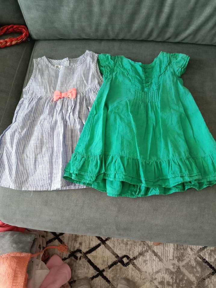 kız bebek 2 adet biri zara diğeri LC waikiki elbise - Görsel 5