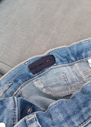 Düğmeli kız Çocuk Kot Pantolon - Görsel 2