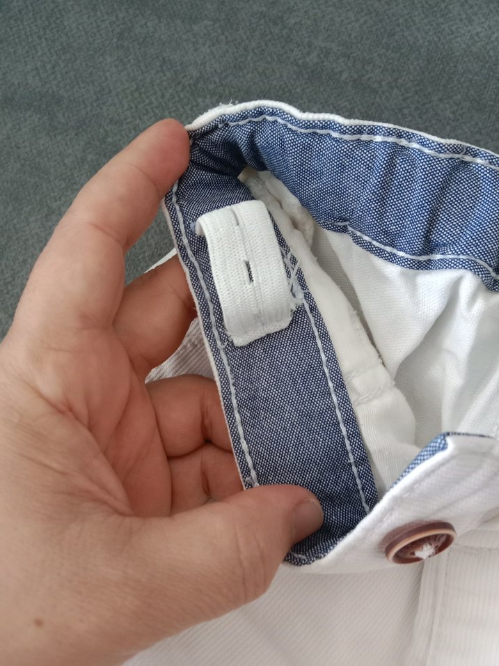 Erkek ve kız  Çocuk Kırmızı Düğmeli Pamuk Şort - Görsel 3