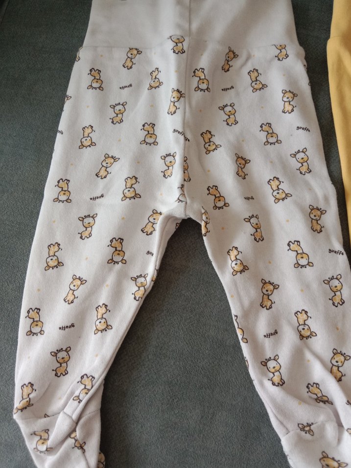 Sarı Kız Bebek Pantolonu Velcro Detaylı - Görsel 3