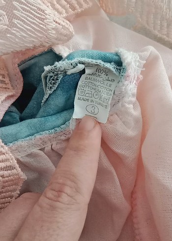 Kız Çocuk Denim Üstlü Dantel Etekli Elbise marka temsili - Görsel 2