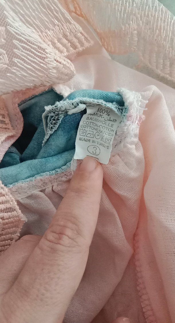 Kız Çocuk Denim Üstlü Dantel Etekli Elbise marka temsili - Görsel 2