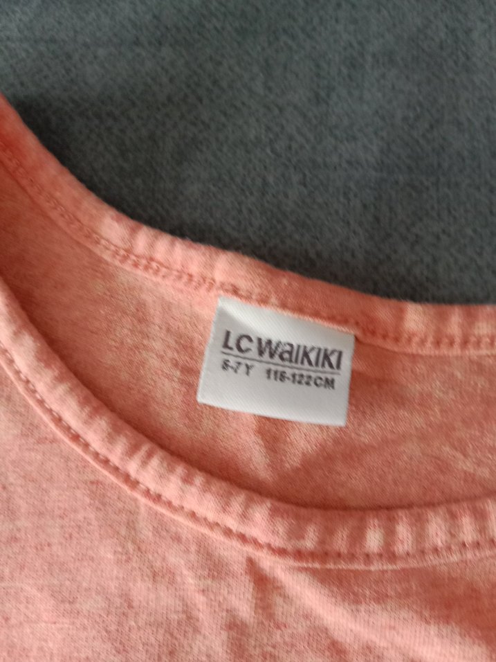 Turuncu Kolsuz Pamuklu Kız elbise - Görsel 2