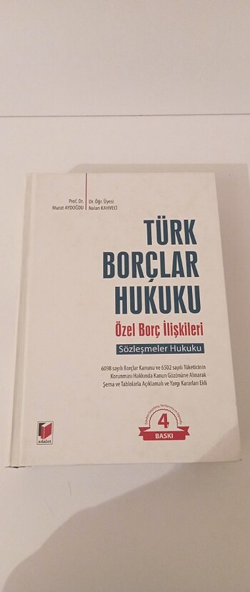 TÜRK BORÇLAR HUKUKU ÖZEL HÜKÜMLER ÖZEL BORÇ İLİŞKİLERİ MURAT AYD