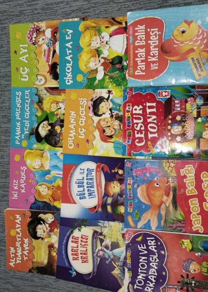 Masal kitapları 12 tane karma set  - Görsel 2