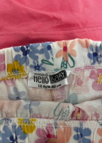 HelloBaby Pembe Fırfırlı Kolsuz Bebek Takımı