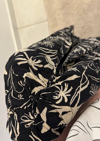 Bohem Siyah Baskılı Uzun etek - Görsel 2