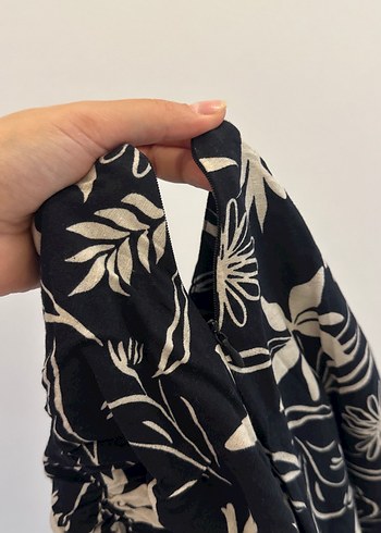 Bohem Siyah Baskılı Uzun etek - Görsel 3