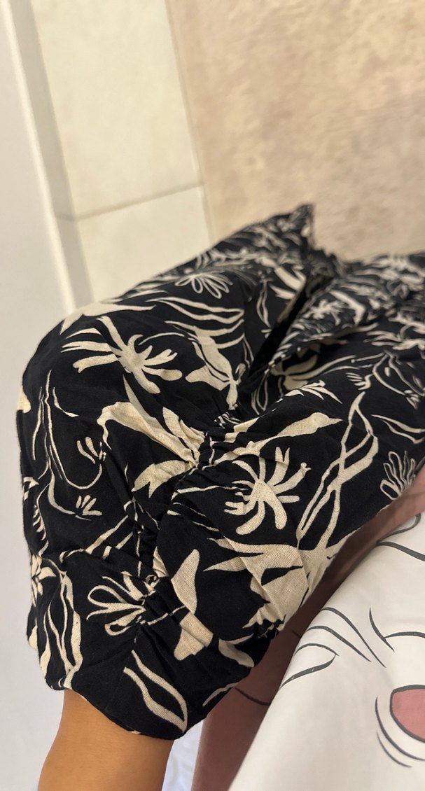 Bohem Siyah Baskılı Uzun etek - Görsel 2