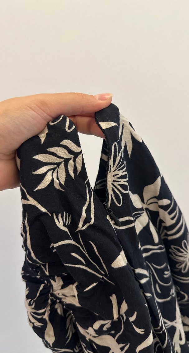 Bohem Siyah Baskılı Uzun etek - Görsel 3