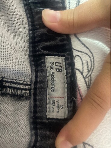 11-12 Yaş Beden LTB kız çocuk 12 yaş siyah kot pantolon