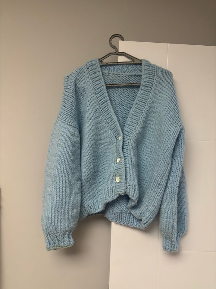 Gri Midi Kadın Triko Hırka - Görsel 3