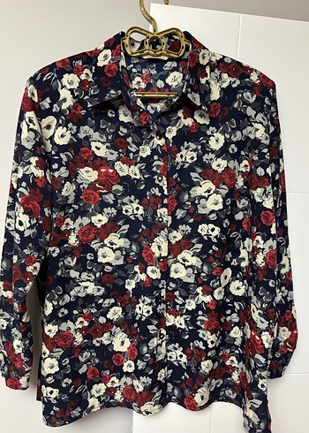 Çiçek Desenli Uzun Kollu Bohem Gömlek - Görsel 5