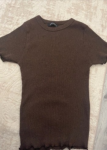 Original Penguin Kahverengi Kısa Kollu Yün Tişört
