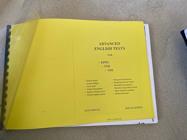 Advanced english tests