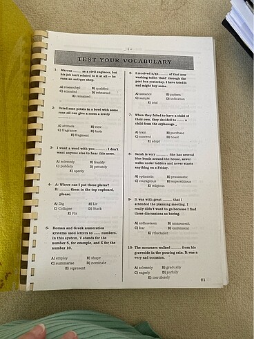 İngilizce Kelime testleri